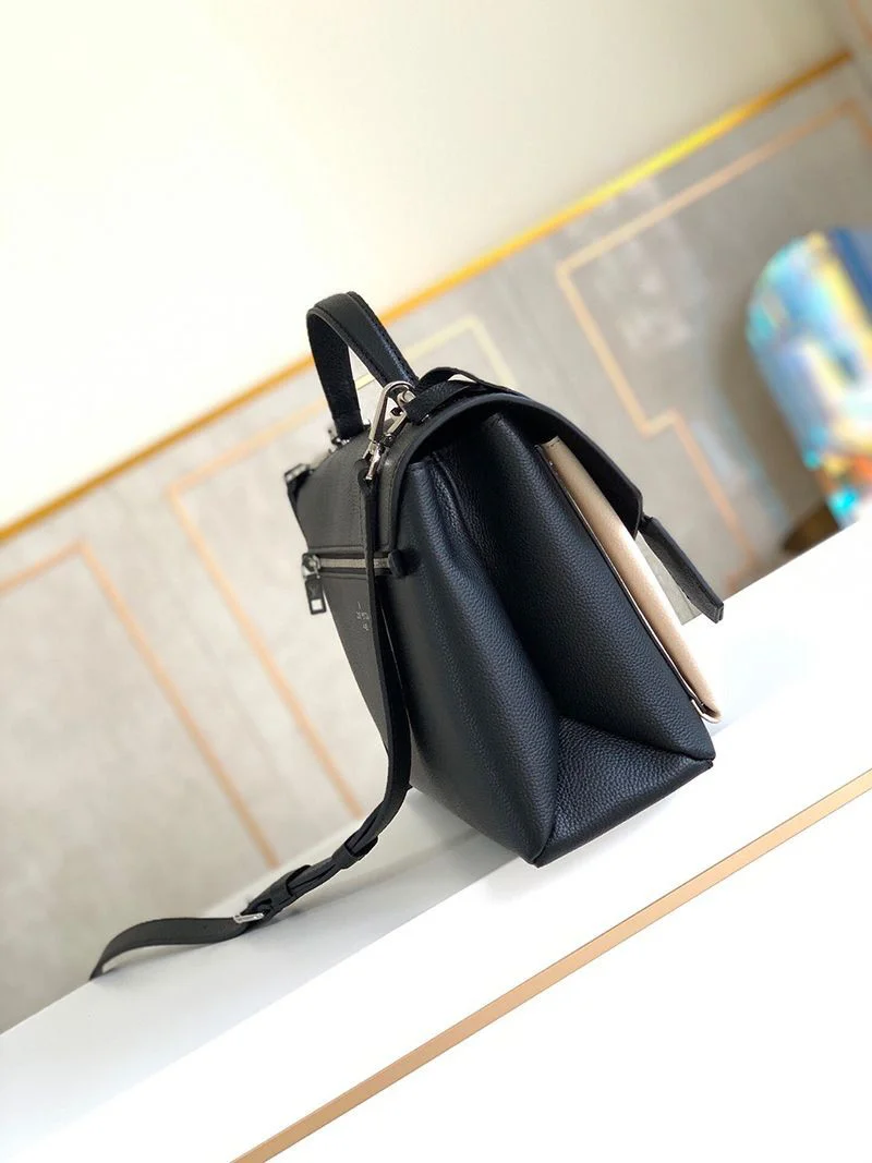 【関税込】ルイヴィトン マイロックミー 偽物★2way ハンドバッグ ショルダーバッグ★バニラブラック M54878