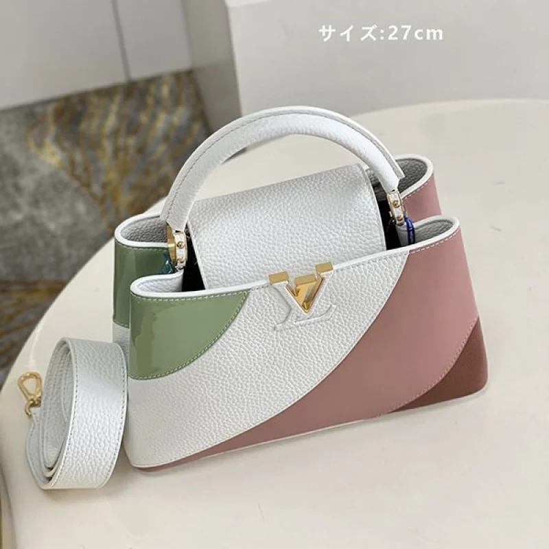 人気 ルイヴィトン カプシーヌ コピー ハンドバッグ チャーミングなカラーが夏に◎ M59864