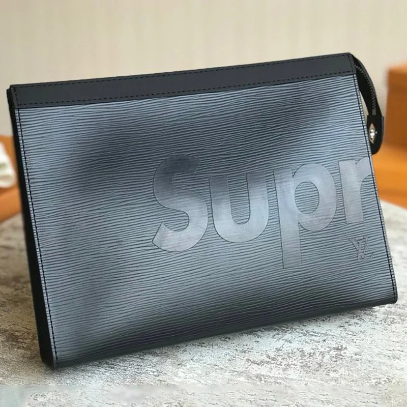 完売必至 シュプリーム × ルイヴィトン コピー z Pochette Jour GM クラッチバッグ BLACK M66889