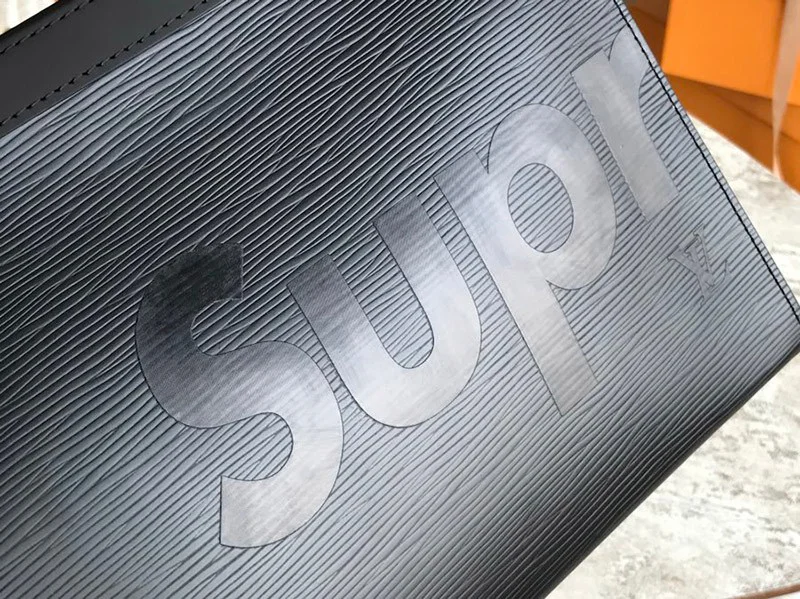 完売必至 シュプリーム × ルイヴィトン コピー z Pochette Jour GM クラッチバッグ BLACK M66889