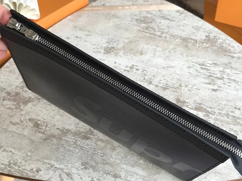 完売必至 シュプリーム × ルイヴィトン コピー z Pochette Jour GM クラッチバッグ BLACK M66889
