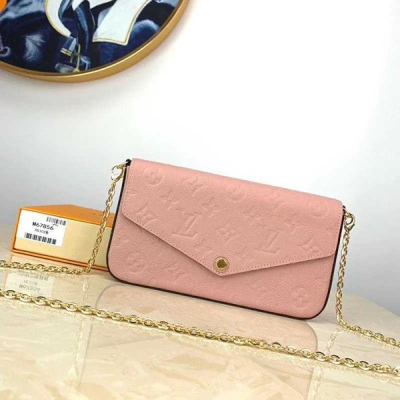 可愛い ルイヴィトン 財布 コピー ミニバッグ モノグラム アンプラント ポシェット フェリシー ピンク お財布 M67856