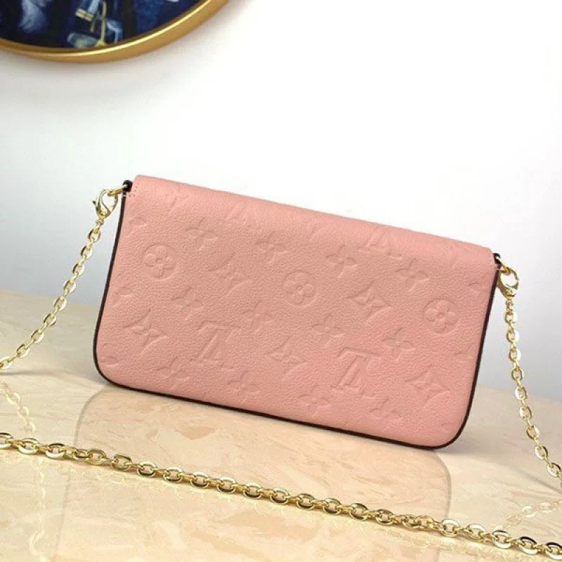 可愛い ルイヴィトン 財布 コピー ミニバッグ モノグラム アンプラント ポシェット フェリシー ピンク お財布 M67856