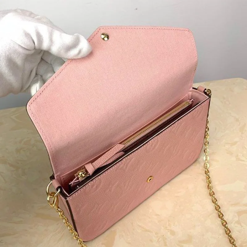 可愛い ルイヴィトン 財布 コピー ミニバッグ モノグラム アンプラント ポシェット フェリシー ピンク お財布 M67856