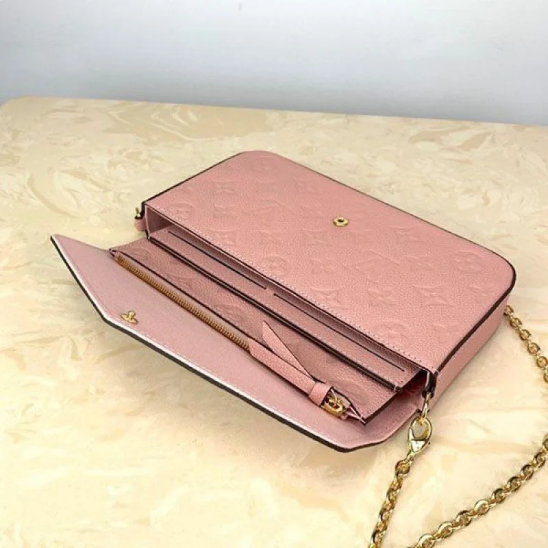 可愛い ルイヴィトン 財布 コピー ミニバッグ モノグラム アンプラント ポシェット フェリシー ピンク お財布 M67856