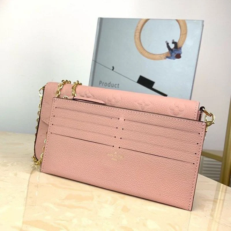 可愛い ルイヴィトン 財布 コピー ミニバッグ モノグラム アンプラント ポシェット フェリシー ピンク お財布 M67856