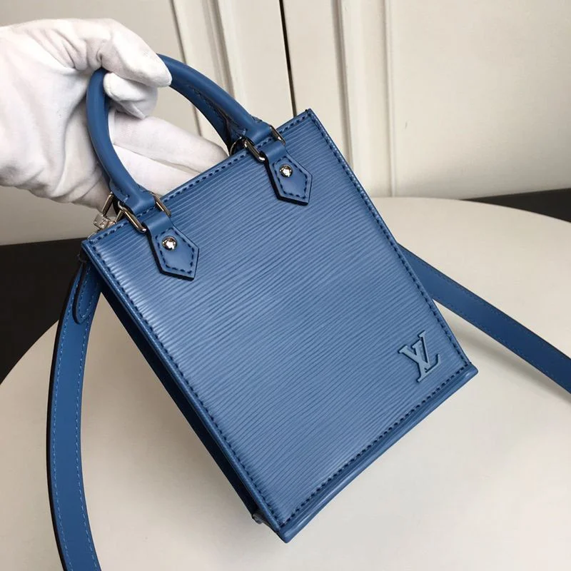 【即日発送】ルイヴィトン プティットサックプラ コピー エピ★ブルーエ ショルダーバッグ M80167