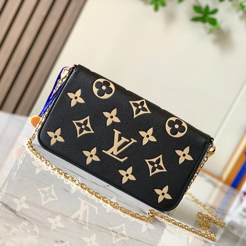 最新ルイヴィトン ショルダーバッグ コピー モノグラム アンプラント ポシェットフェリシー ミニバッグ M80482