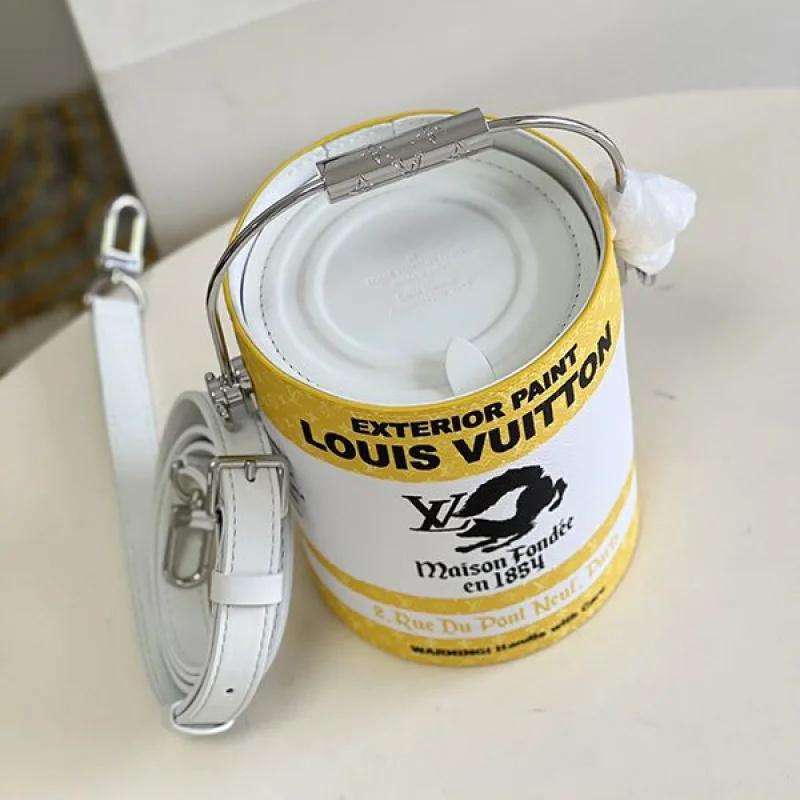 送料込ルイヴィトン ペイントカン ペンキ缶風ハンドバッグ 偽物 2色 M81591