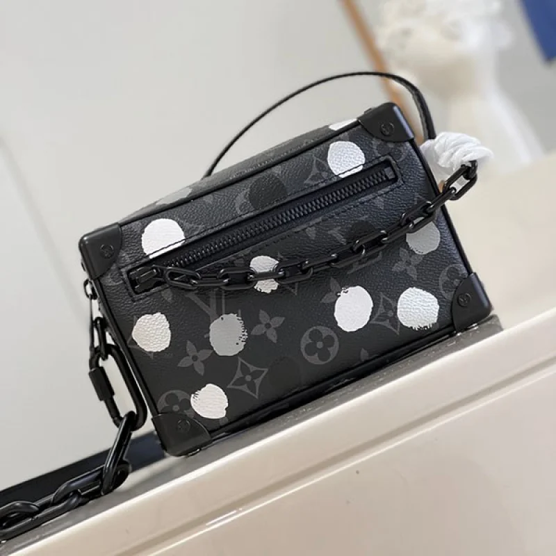 ルイヴィトン × 草間彌生 偽物 LV × YK ミニ･ソフトトランク M81936
