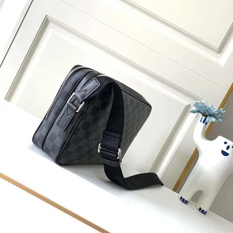 送料込ルイヴィトン トロカデロメッセンジャー PM コピー ダミエ・グラフィット ショルダーバッグ ダミエ N40087