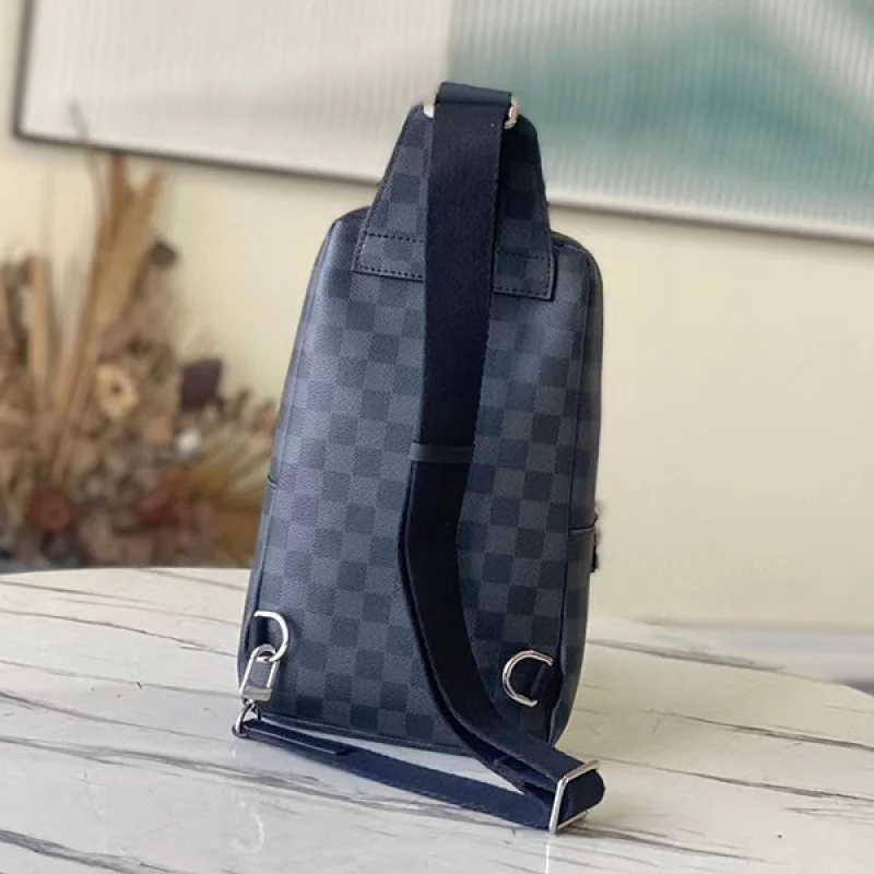 【即発】ルイヴィトン アヴェニュースリングバッグ 偽物★ダミエ・グラフィット N41719