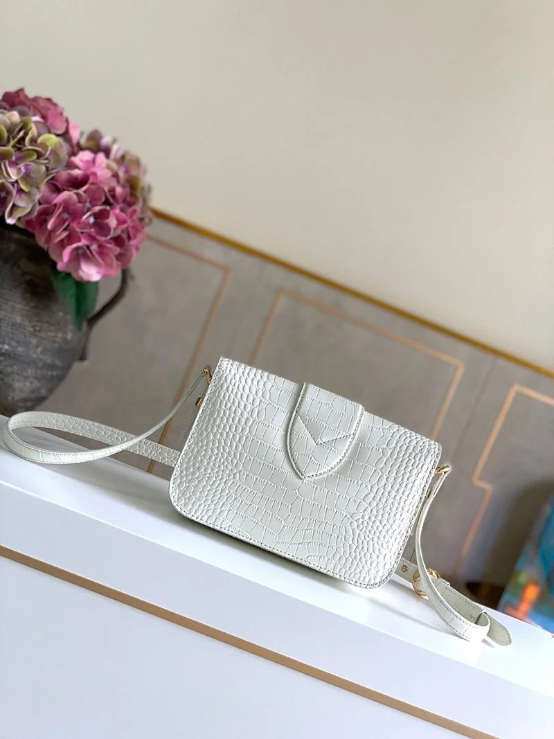 《大人気》ルイヴィトン LVポント9 偽物 ショルダーバッグ★ホワイト リザードパターン vui65062