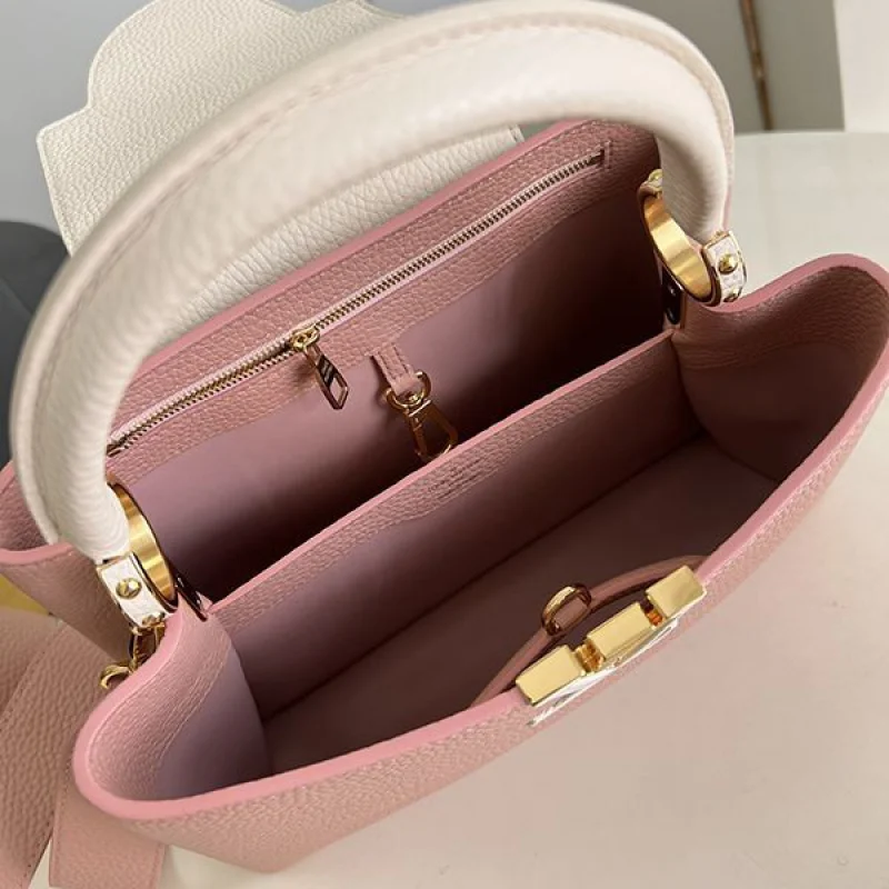 プレゼント最適 ルイヴィトン バッグ 偽物 CAPUCINES MM カプシーヌMM vuu25137