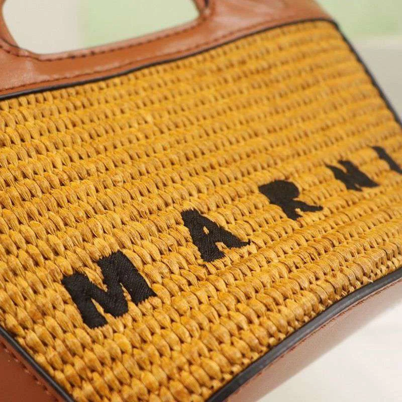 100%実物写真マルニ TROPICALIA マイクロ かごバッグ コピー マルニ ハンモックバッグ man33481