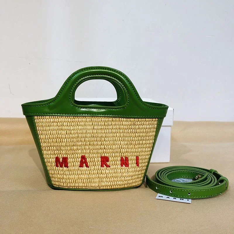 大人気!可愛い マルニ TROPICALIA マイクロ かごバッグ 偽物 マルニ ハンモックバッグ mat49973