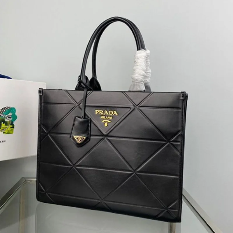 【大特価】プラダ トートバッグ コピー ラージ レザー ハンドバッグ 1BA377