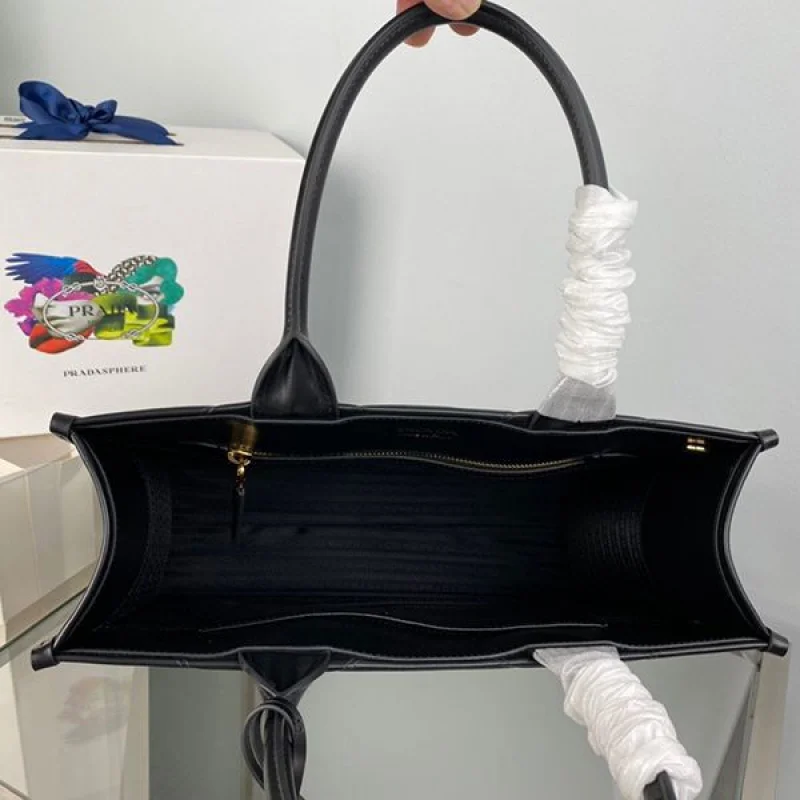 【大特価】プラダ トートバッグ コピー ラージ レザー ハンドバッグ 1BA377