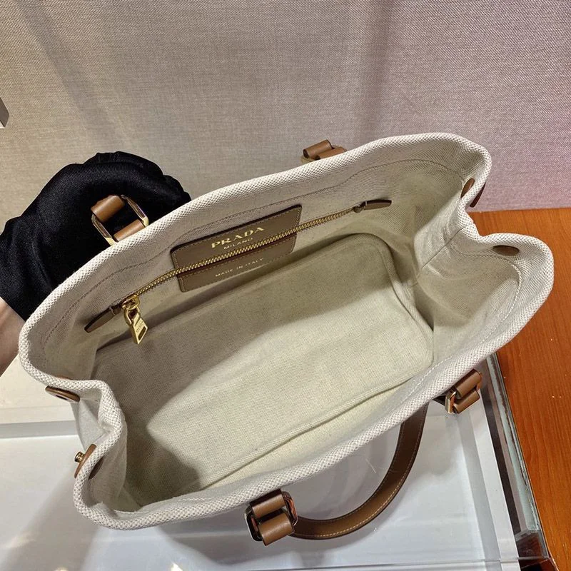 人気[プラダ] カナパ x レザー トートバッグコピー / ショッピングバッグ 1BG356