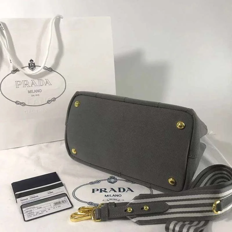 [プラダ] カナパ x レザー トートバッグコピー / ショッピングバッグ 【追跡付】 puj76372