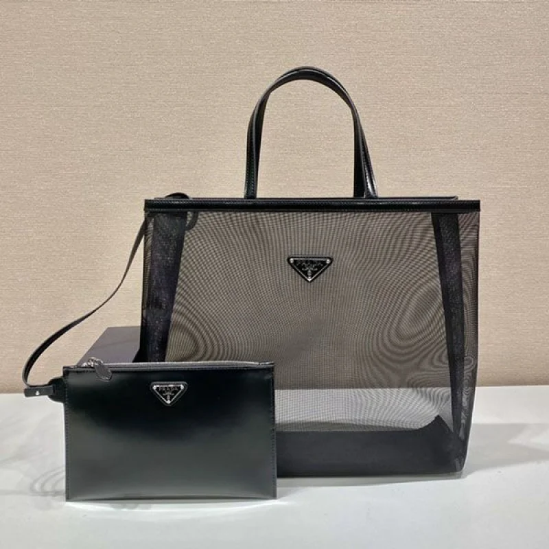 人気急上昇 プラダ スパンコール メッシュ トートバッグ コピー pug53464