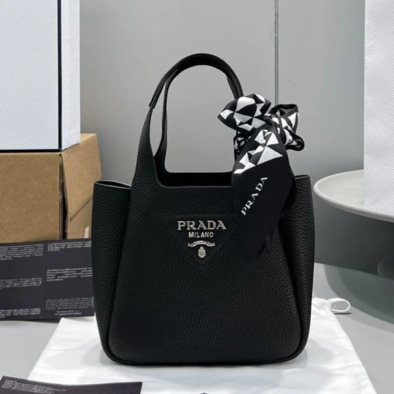 21-22AW プラダ*フルー レザートート偽物 small puj35820