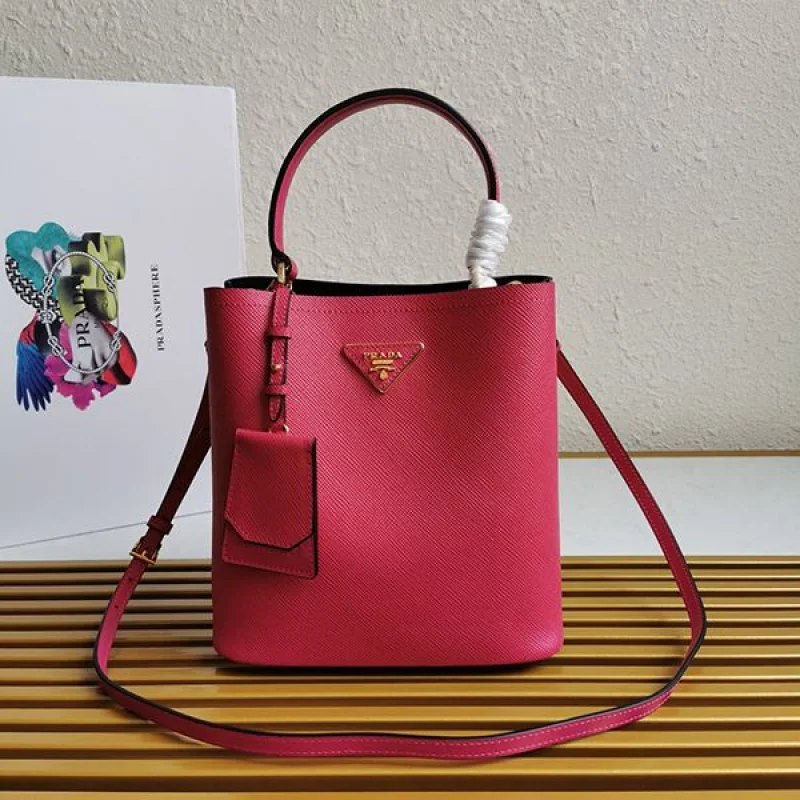 可愛いプラダ コピー パニエ サフィアーノレザー バッグ ハンドバッグ 5色 1BA212 puu32582
