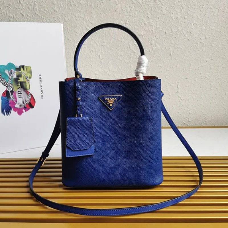 可愛いプラダ コピー パニエ サフィアーノレザー バッグ ハンドバッグ 5色 1BA212 puu32582