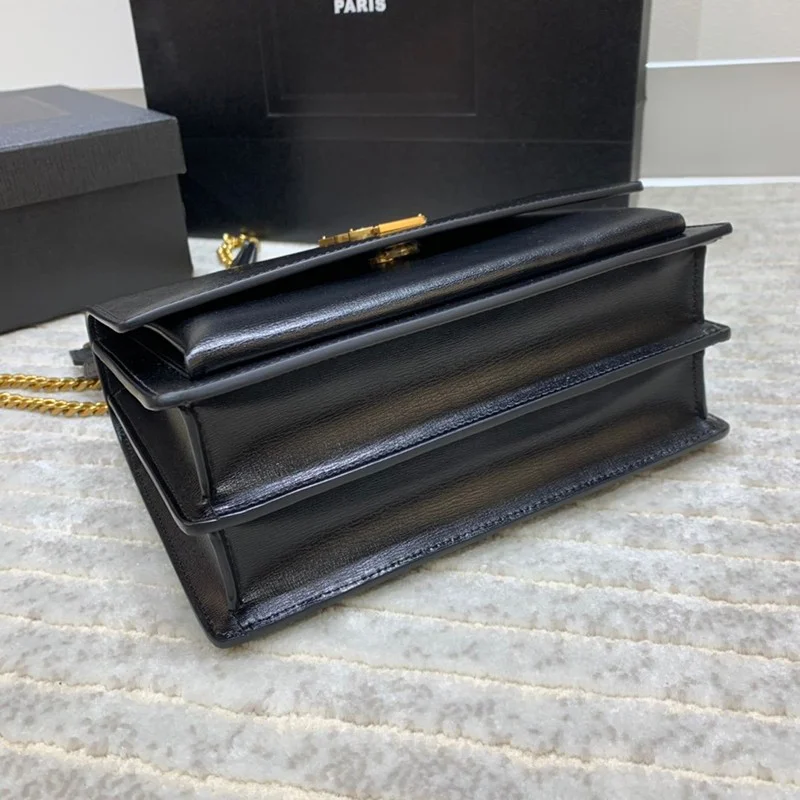 完売必至サンローラン ショルダーバッグ 偽物 サンセット ミディアム バッグ クロコ エンボス Sad89351