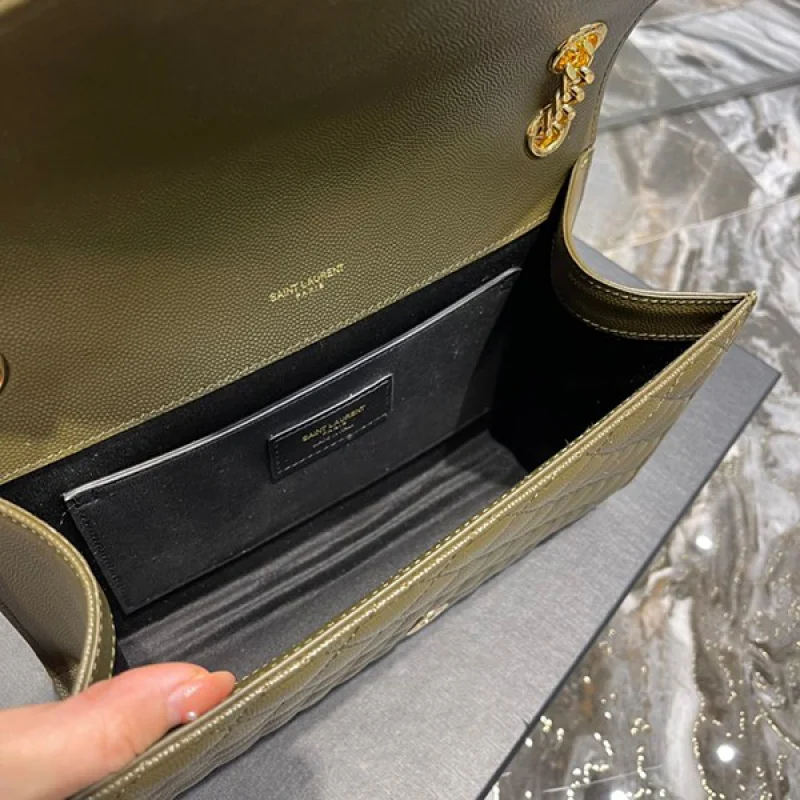 人気急上昇サンローラン ショルダーバッグ コピー★YSLエンベロープ チェーンバッグ ミディアム 487206BOW911000