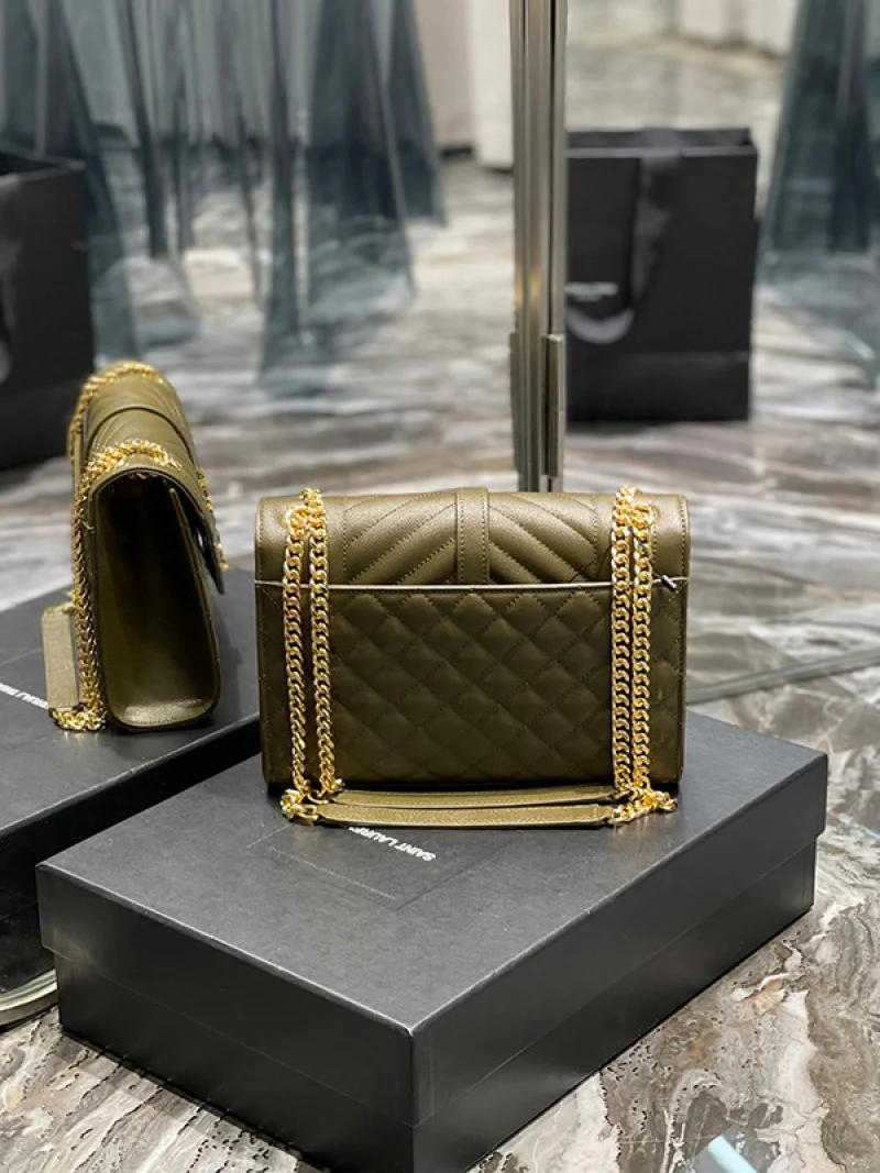 人気急上昇サンローラン ショルダーバッグ コピー★YSLエンベロープ チェーンバッグ ミディアム 487206BOW911000
