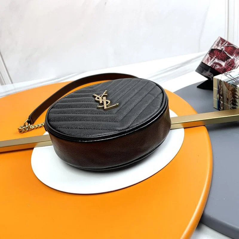 【人気商品】サンローラン VINYLEヴィニル 偽物ミニバッグ 丸 610436