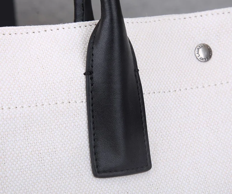 定番【サンローラン トートバッグ コピー】リヴ・ゴーシュ コーテッドリネントートバッグ Sac89785