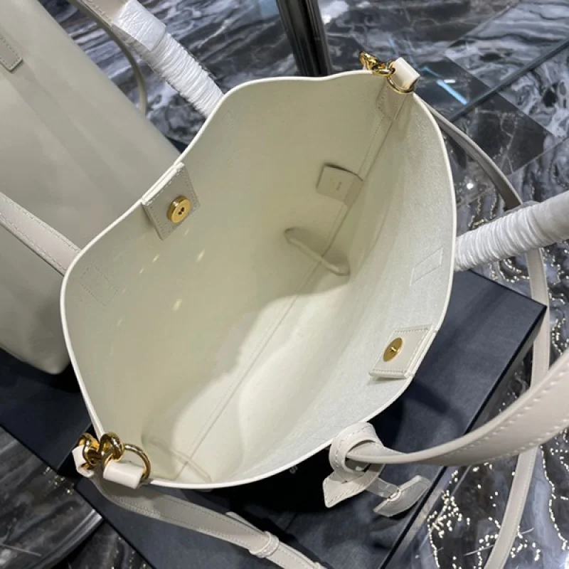 送料込☆サンローラン トートバッグ 偽物YSLロゴ ショルダー付ハンドバッグブラック Sai39323
