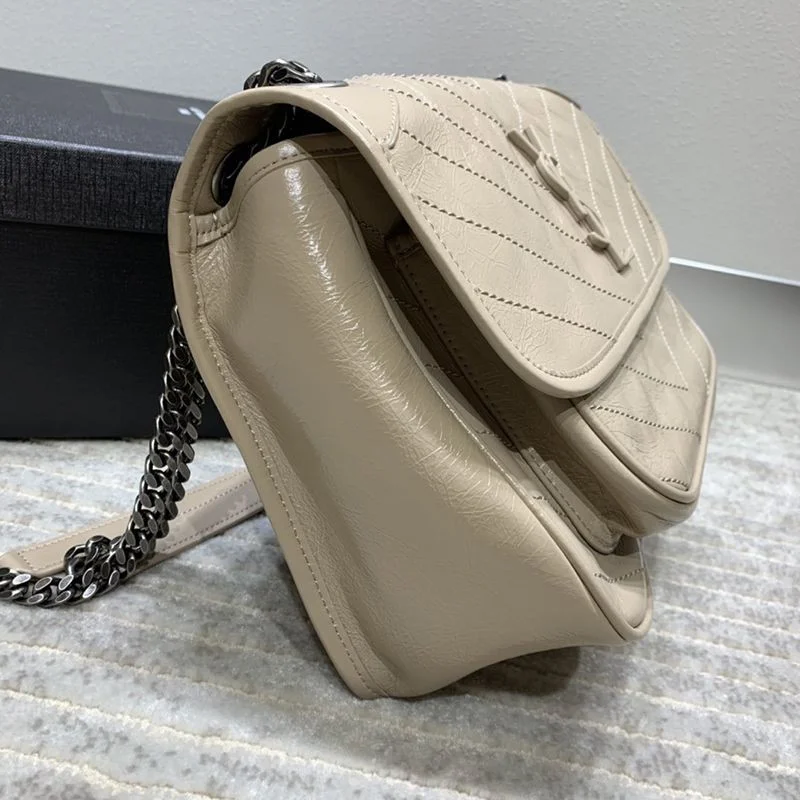 22AW新作サンローラン ショルダーバッグ コピー ニキ ミディアム クリンクルヴィンテージレザー Sal38015