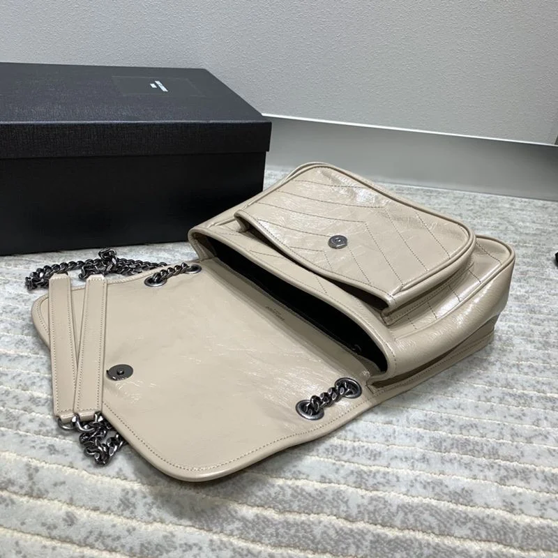 22AW新作サンローラン ショルダーバッグ コピー ニキ ミディアム クリンクルヴィンテージレザー Sal38015
