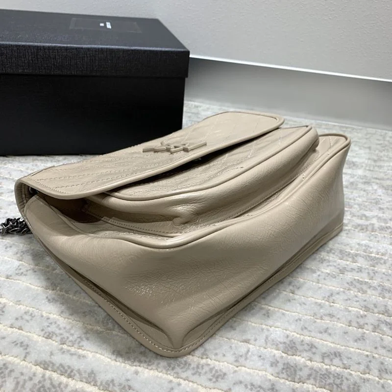22AW新作サンローラン ショルダーバッグ コピー ニキ ミディアム クリンクルヴィンテージレザー Sal38015