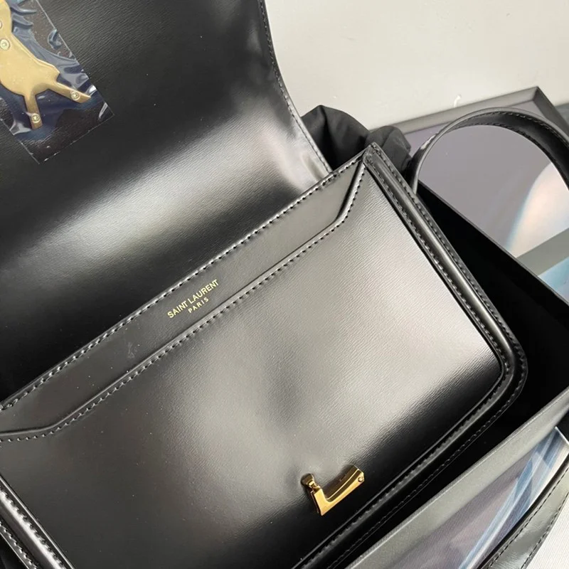 ☆新作21AW☆サンローラン ショルダーバッグ コピー ボックスレザー サッチェルバッグ Saq65601