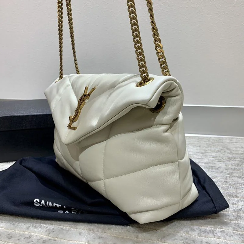 【日本未発売】サンローラン ショルダーバッグ 偽物 ルル パファー トイ バッグ キルティング レザー Sav71519