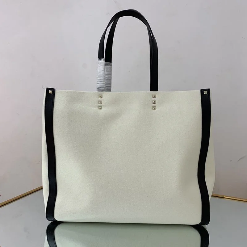 ブランドヴァレンティノ トートバッグ 偽物 ショッピングバッグ NEON VLTN キャンバス ミディアム Vua11801