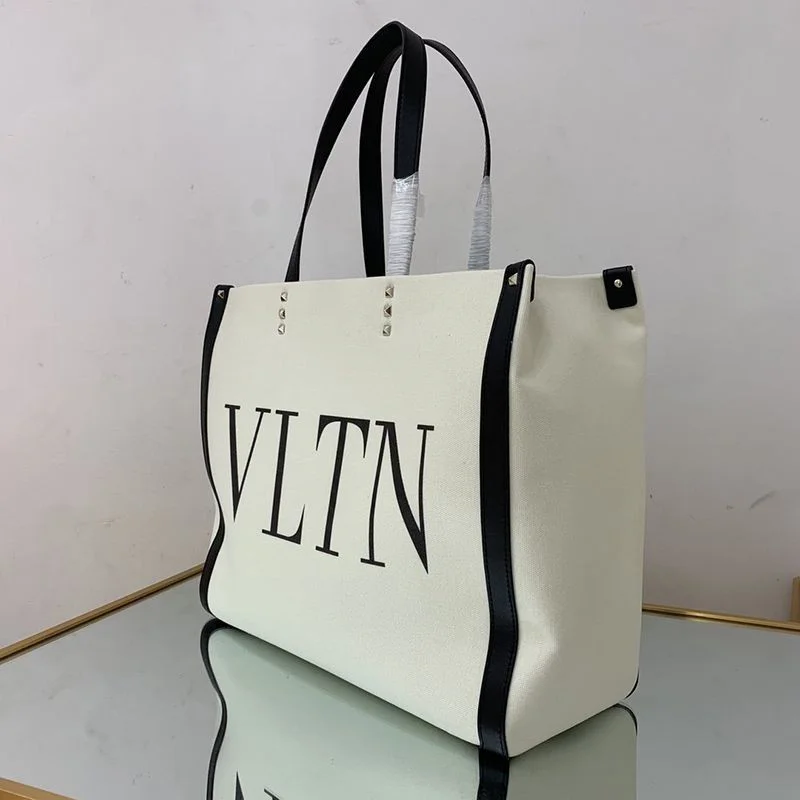 ブランドヴァレンティノ トートバッグ 偽物 ショッピングバッグ NEON VLTN キャンバス ミディアム Vua11801
