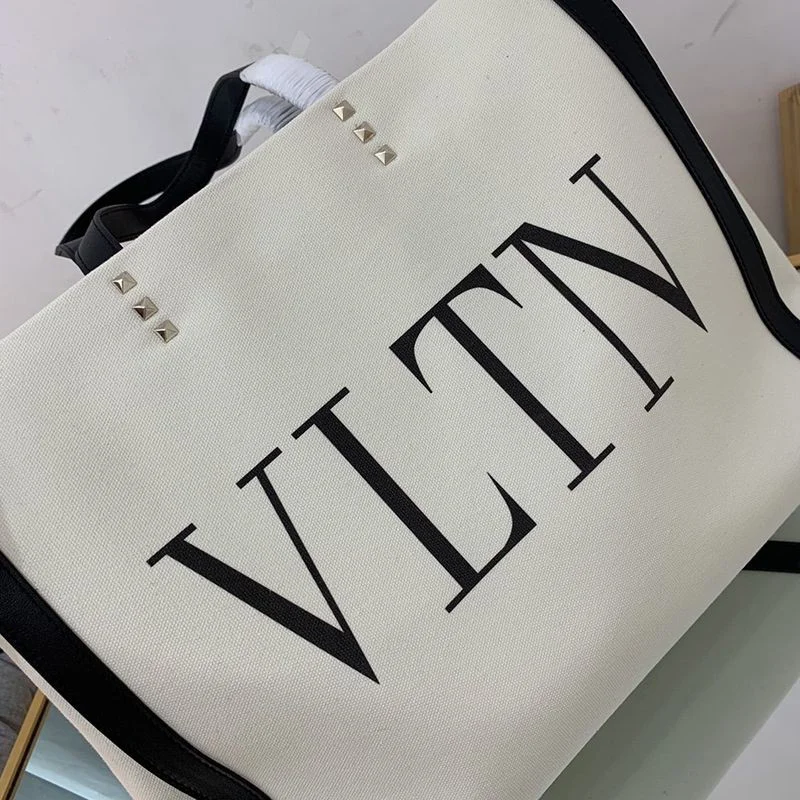 ブランドヴァレンティノ トートバッグ 偽物 ショッピングバッグ NEON VLTN キャンバス ミディアム Vua11801
