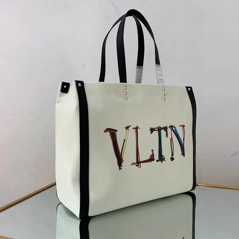 ブランドヴァレンティノ トートバッグ コピー ショッピングバッグ NEON VLTN キャンバス ミディアム Vum18973