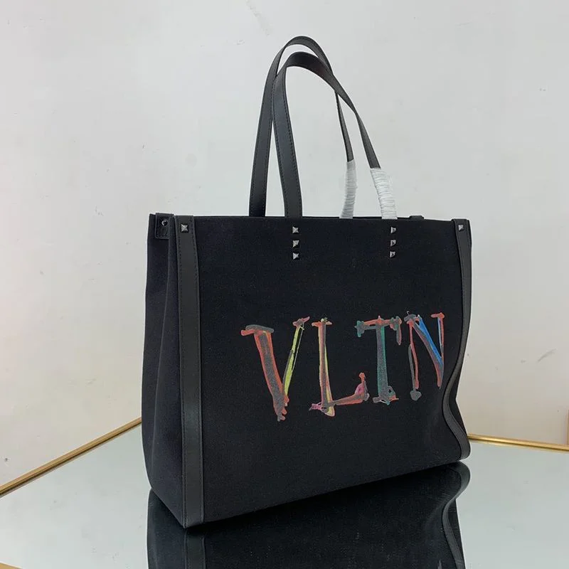 ブランドヴァレンティノ トートバッグ コピー ショッピングバッグ NEON VLTN キャンバス ミディアム Vum18973