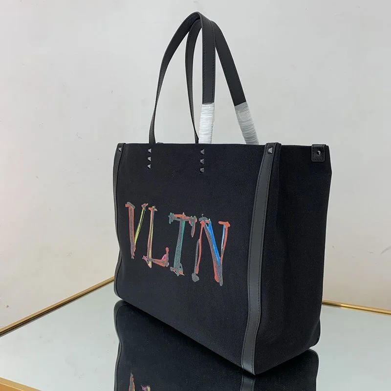 ブランドヴァレンティノ トートバッグ コピー ショッピングバッグ NEON VLTN キャンバス ミディアム Vum18973