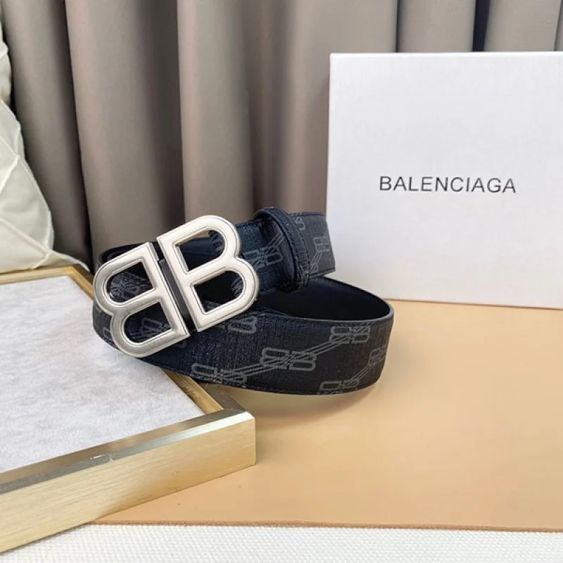 バレンシアガ BB HOURGLASSシグネチャーベルト 偽物 38MM ban57762