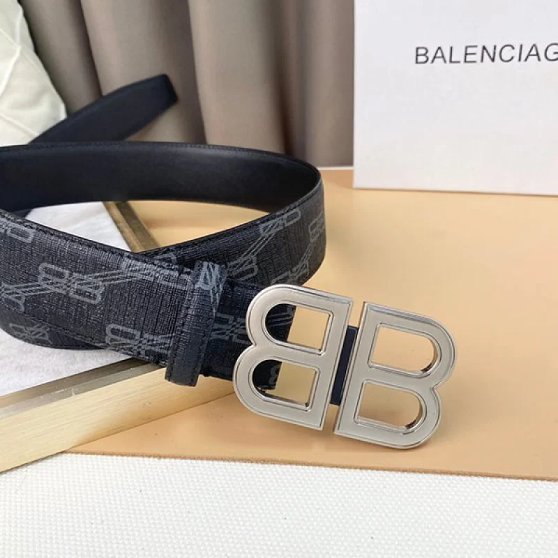 バレンシアガ BB HOURGLASSシグネチャーベルト 偽物 38MM ban57762