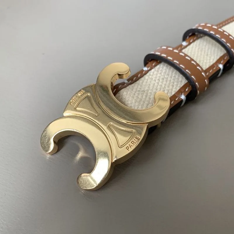 セリーヌ ベルト 偽物☆MEDIUM TRIOMPHE BELTミディアムトリオンフベルト Cee90996