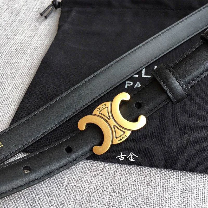 ☆超人気☆【セリーヌ】スモール マイヨン トリオンフ ベルト 偽物 カーフスキン Cey60554