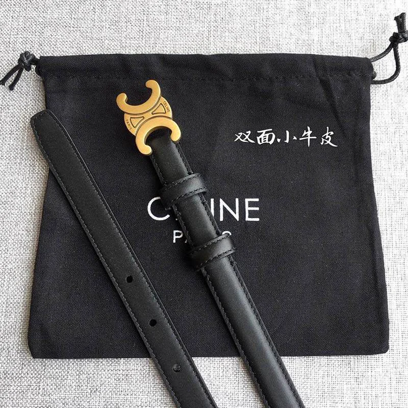 ☆超人気☆【セリーヌ】スモール マイヨン トリオンフ ベルト 偽物 カーフスキン Cey60554